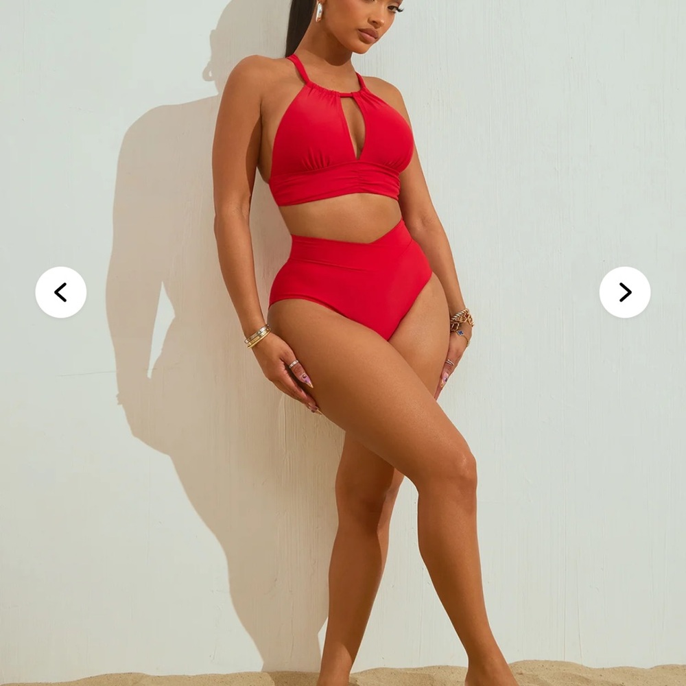 Fashion Nova Bold Red Bikini Set